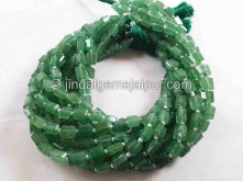 Green Strawberry Quartz Faceted Nugget Beads -- STRW32