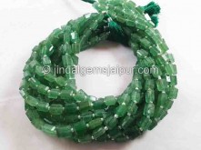 Green Strawberry Quartz Faceted Nugget Beads