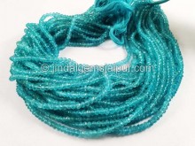 Sky Blue Apatite Faceted Roundelle Beads