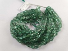 Green Tourmaline Faceted Oval Beads