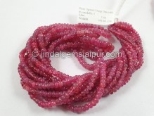 Red Spinel Smooth Roundelle Beads -- RDSP7