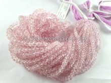 Morganite Big Faceted Roundelle Beads -- MRGT53