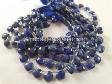 Lapis Faceted Fancy Heart Beads