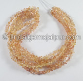 Coral Peach Sapphire Faceted Drops Beads