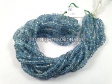 Santa Maria Aquamarine Faceted Roundelle Beads Santa Maria Aquamarine Faceted Roundelle Beads