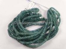 Blue Tourmaline Smooth Roundelle Beads