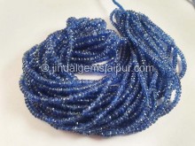 Kyanite Faceted Roundelle Beads -- KNT56