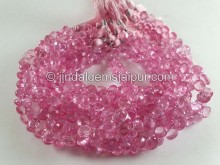 Pink Topaz Faceted Onion Beads