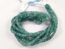 Grandidierite Faceted Roundelle Beads -- GRDRT128