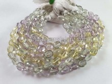 Multi Stone Concave Cut Oval Beads