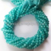 Amazonite Faceted Roundelle Shape Beads