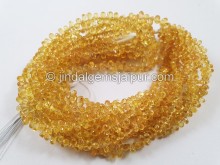 Yellow Songea Sapphire Faceted Drop Beads