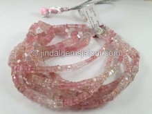 Baby Pink Tourmaline Bolt Shape Beads