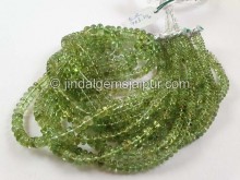 Green Lagoon Tourmaline Smooth Roundelle Beads