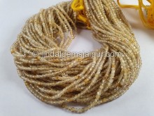 Golden Rutile Cut Cube Beads