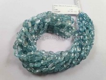 Natural Blue Zircon Faceted Oval Beads -- ZRCN26 Natural Blue Zircon Faceted Oval Beads -- ZRCN26
