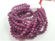 Natural Ruby Big Smooth Balls Beads -- RBY50