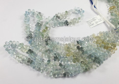 Muti Aquamarine Faceted Drops Shape Beads Muti Aquamarine Faceted Drops Shape Beads
