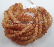 Imperial Topaz Smooth Round Beads -- IMTP27