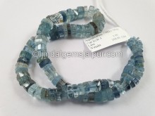 Santa Maria Aquamarine Shaded Step Cut Roundelle Beads Santa Maria Aquamarine Shaded Step Cut Roundelle Beads