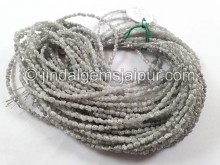 White Diamond Long Chips Beads -- DBD53