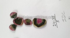 Watermelon Tourmaline Smooth Slices