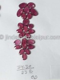 Purple Rhodolite Garnet Rose Cut Slices -- DERHDLT26
