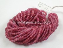 Red Spinel Smooth Roundelle Beads -- RDSP4