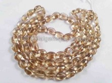 Champagne Citrine Big Faceted Oval Beads -- CMCT7