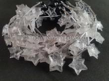 Crystal Hammered Star Beads
