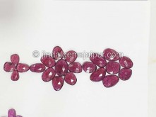 Rhodolite Garnet Rose Cut Slices