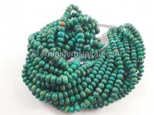 Chrysocolla Smooth Roundelle Beads  --  CRCL46