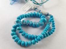 Turquoise Arizona Big Smooth Roundelle Beads