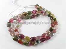 Tourmaline Faceted Oval Beads  -- TURA491