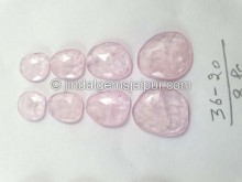 Pink Morganite Rose Cut Slices -- DEMRGT18