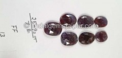 Iolite Sunstone Rose Cut Slices