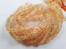 Citrine Faceted Tyre Beads