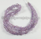 Purple Sapphire Faceted Drops Shape  Beads