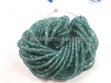 Indicolite Blue Tourmaline Faceted Roundelle Beads Indicolite Blue Tourmaline Faceted Roundelle Beads