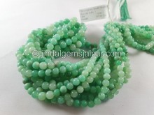 Chrysoprase Shaded Smooth Round Beads -- CRPA71