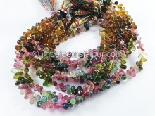 Tourmaline Faceted Drops Shape Small Beads