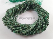 Emerald Smooth Round Beads -- EME48