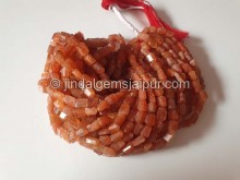 Sunstone Faceted Nugget Beads