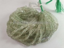 Green Amethyst Smooth Roundelle Beads