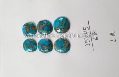 Copper Mohave Turquoise Rose Cut Slices