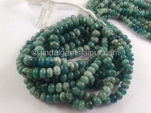 Green Hackmanite Smooth Roundelle Beads