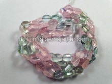 Multi Aquamarine Far Faceted Nugget Beads -- AQMA210 Multi Aquamarine Far Faceted Nugget Beads -- AQMA210
