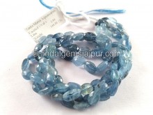 Santa Maria Aquamarine Faceted Oval Beads -- AQMA237
