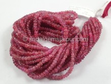 Red Spinel Smooth Roundelle Beads -- RDSP5