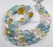 Multi Aquamarine Smooth Nuggets Shape Big Beads Multi Aquamarine Smooth Nuggets Shape Big Beads